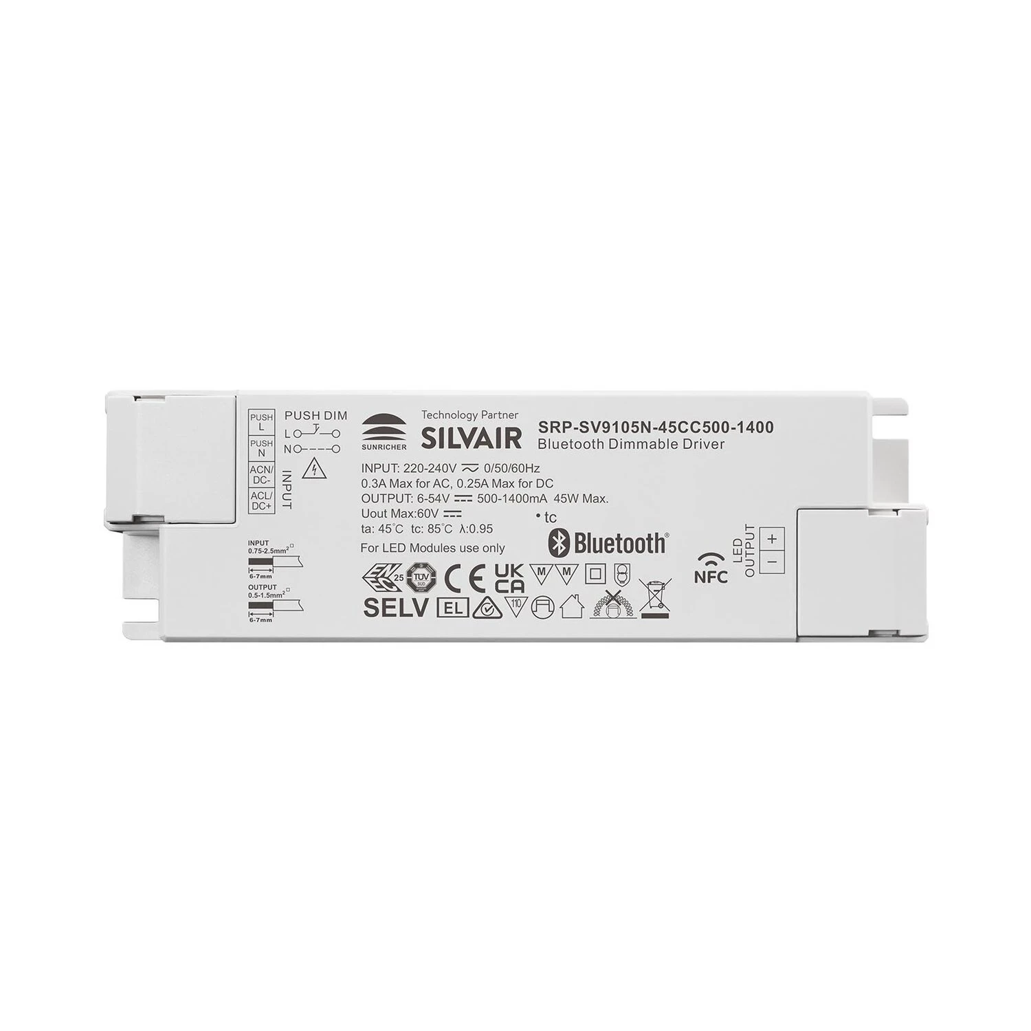 45W NFC Programmable Silvair 1ch Constant Current Driver