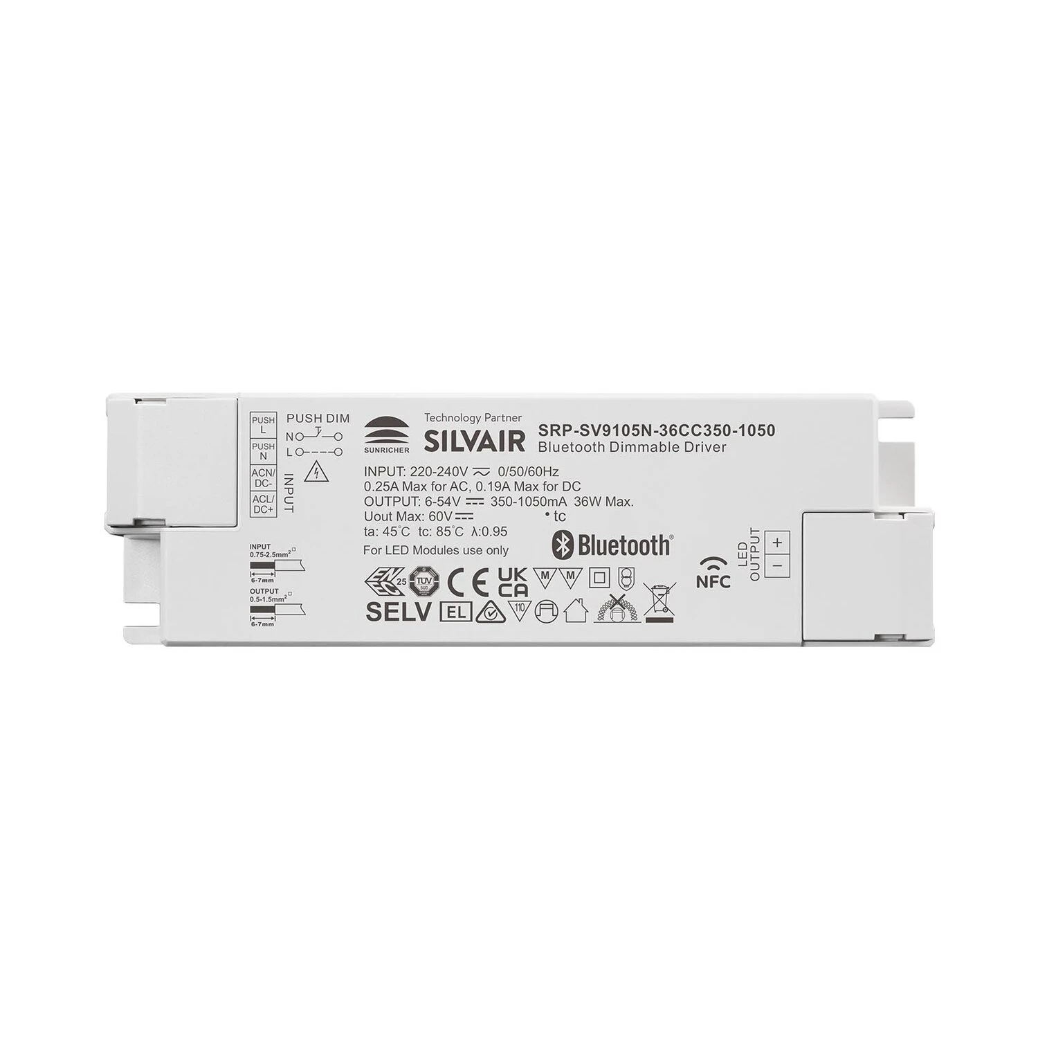 36W NFC Programmable Silvair 1ch Constant Current Driver